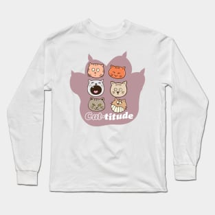 Cattitude Long Sleeve T-Shirt